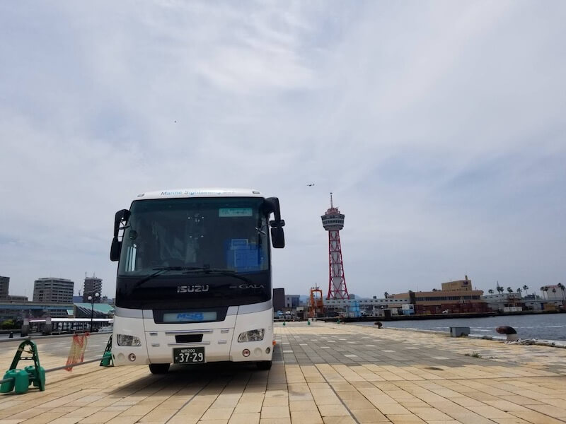 いすゞ　ガーラ　Jバス　ハイデッカー大型バス No.3729 福岡ポートタワー